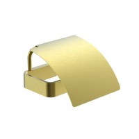 Держатель для туалетной бумаги с крышкой Wonzon&Woghand, Брашированное золото