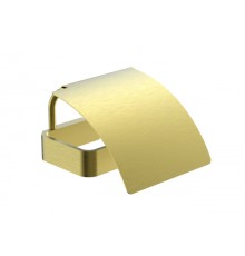 Держатель для туалетной бумаги с крышкой Wonzon&Woghand, Брашированное золото