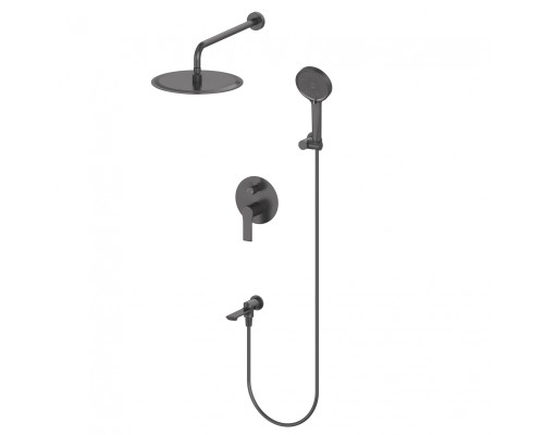 Душевая система встраиваемая Wonzon&Woghand BRILLIANT, Черный матовый WW-88939079-MB