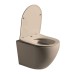 Унитаз подвесной Vincea Globo VT1-14SMC безободковый капучино матовый сиденье Soft-close