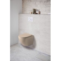 Унитаз подвесной Vincea Globo VT1-14SMC безободковый капучино матовый сиденье Soft-close