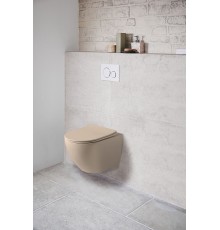 Унитаз подвесной Vincea Globo VT1-14SMC безободковый капучино матовый сиденье Soft-close