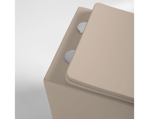 Унитаз подвесной Vincea Globo VT1-14SMC безободковый капучино матовый сиденье Soft-close