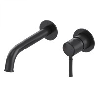 Смеситель для раковины встраиваемый Wonzon&Woghand TOR, Черный матовый WW-88869073-MB