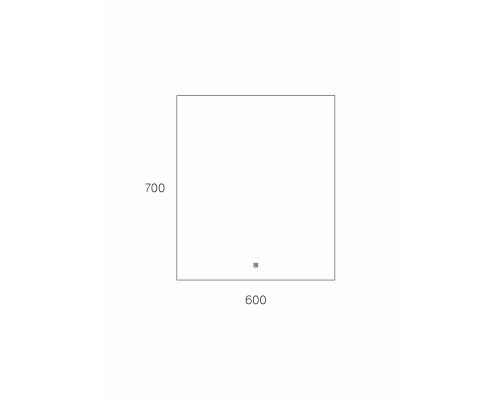 Зеркало Taliente Zled-T с LED-подсветкой, 60x70см, прямоугольное