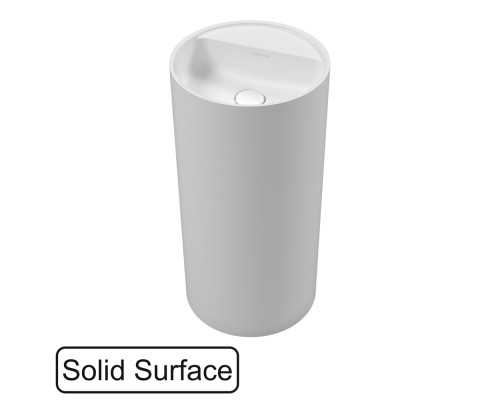 Умывальник из искусственного камня WHITECROSS Pantheon D=43 белый матовый