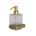 Дозатор для жидкого мыла подвесной WHITECROSS Cubo CU2440GLB брашированное золото