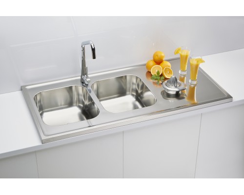 Мойка кухонная Alveus Classic Pro 100 SAT-90 1130474 нержавеющая сталь