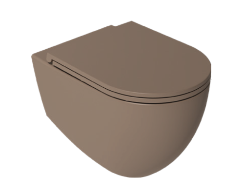 Унитаз ISVEA Infinity подвесной 365x530x400-коричневый матовый 10NF02001SV-2H