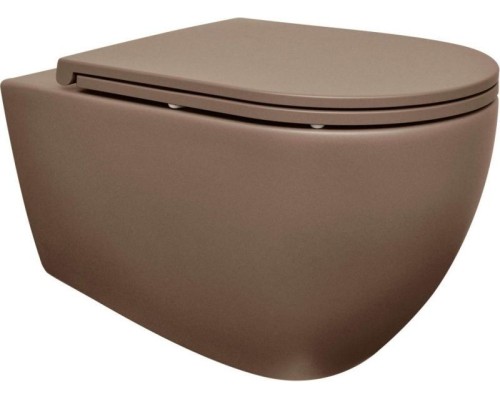 Унитаз ISVEA Infinity подвесной 365x530x400-коричневый матовый 10NF02001SV-2H