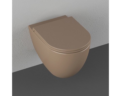 Унитаз ISVEA Infinity подвесной 365x530x400-коричневый матовый 10NF02001SV-2H