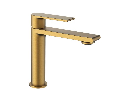 Смеситель для раковины Vincea Vogue VBF-1V1BG однорычажный брашированное золото