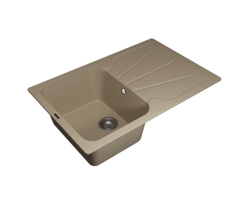 Кухонная мойка кварцевая Uperwood Quartz UPD-04-02, прямоугольная, бежевая