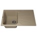Кухонная мойка кварцевая Uperwood Quartz UPD-04-02, прямоугольная, бежевая