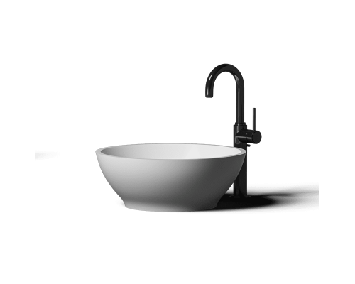 Накладная раковина-чаша из искусственного камня Monblan Lily 415x415х150 цвет белый