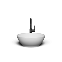 Накладная раковина-чаша из искусственного камня Monblan Lily 415x415х150 цвет белый