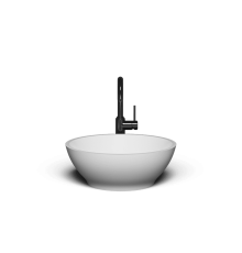 Накладная раковина-чаша из искусственного камня Monblan Lily 415x415х150 цвет белый