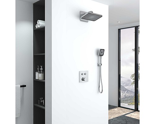 Душевой комплект Vincea VSFW-421I4CH встраиваемый, двухрежимный, хром