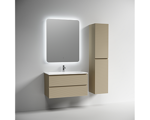 Тумба под раковину Настенная Sancos Folk 89 FL90CP Капучино