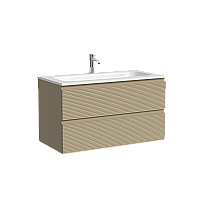 Тумба под раковину Настенная Sancos Folk 89 FL90CP Капучино