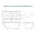 Ванна чугунная Delice Continental 170х70 с отверстиями под ручки и антискользящим покрытием