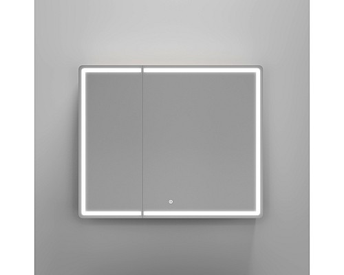 Зеркальный шкаф SANCOS Mirror 890x150х740 мм, с LED подсветкой, дуб галифакс MI90EG