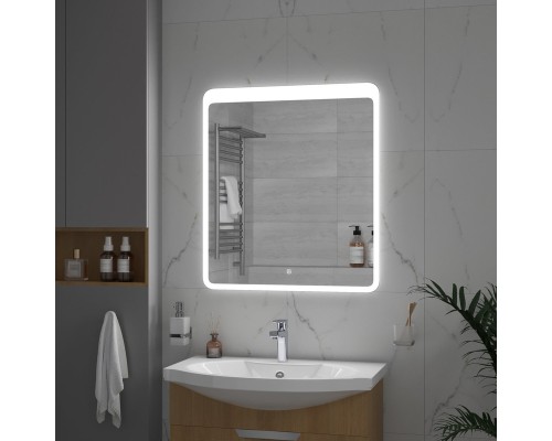 Зеркало Континент Lacio 800х900 ЗЛП756 с подсветкой с сенсорным выключателем