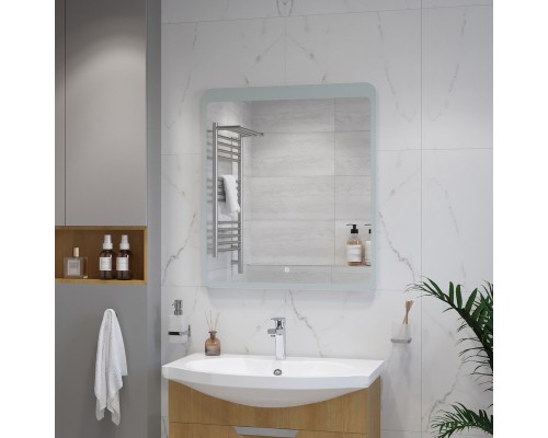 Зеркало Континент Lacio 800х900 ЗЛП756 с подсветкой с сенсорным выключателем