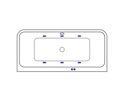 Ванна гидромассажная EXCELLENT Arana 180x85 SOFT белый
