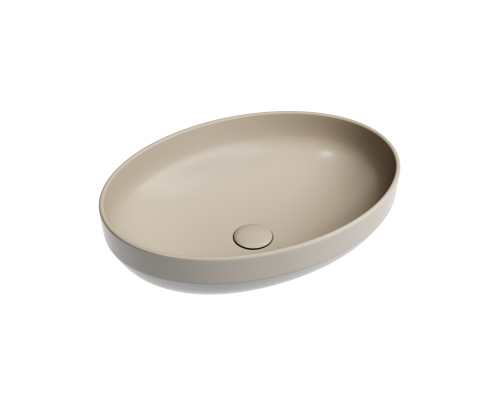 Чаша накладная овальная Ceramica Nova Element 50x36 Капучино Матовый