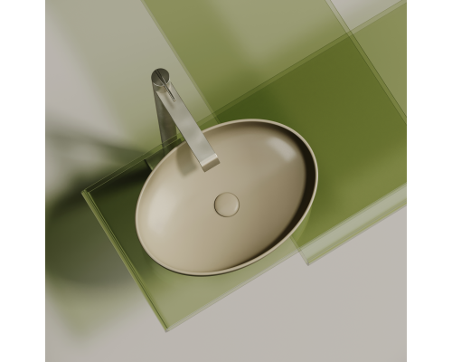 Чаша накладная овальная Ceramica Nova Element 50x36 Капучино Матовый