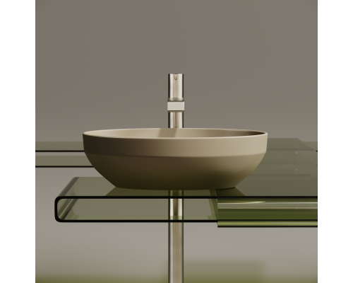 Чаша накладная овальная Ceramica Nova Element 50x36 Капучино Матовый