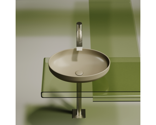 Чаша накладная овальная Ceramica Nova Element 50x36 Капучино Матовый