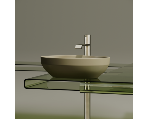 Чаша накладная овальная Ceramica Nova Element 50x36 Капучино Матовый