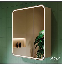 Зеркальный шкаф Alavann Lana 80 белый