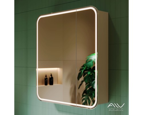 Зеркальный шкаф Alavann Lana 80 белый