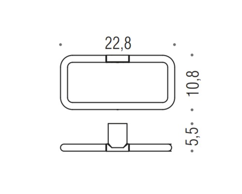 Кольцо для полотенца Colombo Mini цвет PVD золото матовое