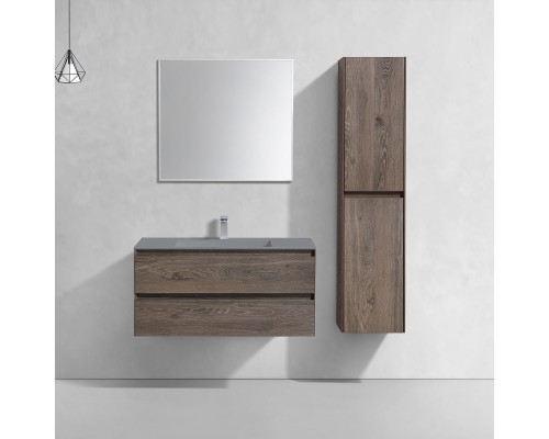 База под раковину Vincea Luka 1000 подвесная 2 выкатных ящика Soft-close R.Oak