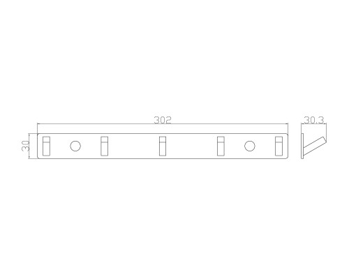Вешалка с 5 крючками для ванной Wonzon&Woghand, Хром