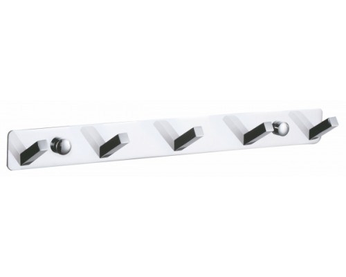 Вешалка с 5 крючками для ванной Wonzon&Woghand, Хром