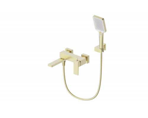 Смеситель для ванны с душем Wonzon&Woghand, Брашированное золото