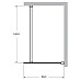 Душевая перегородка Cezares Liberta 85 LIBERTA-L-1-85-120-C-Cr Хром