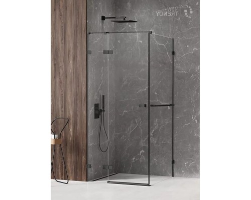 Душевое ограждение NEW TRENDY AVEXA BLACK L 120x100x200 черный