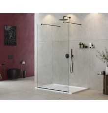 Душевая перегородка Cezares Liberta 120 LIBERTA-L-2-120-C-NERO Черный матовый