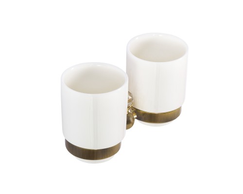 Держатель стакана двойной подвесной ART&MAX AM-E-2688SJ-Br