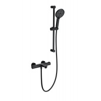 Смеситель для ванны с душевым гарнитуром и термостатом Wonzon&Woghand, Черный матовый