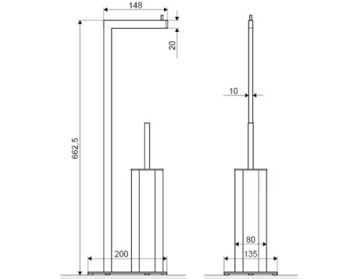Напольная стойка Excellent Riko Gold DOEX.1650GL Золото