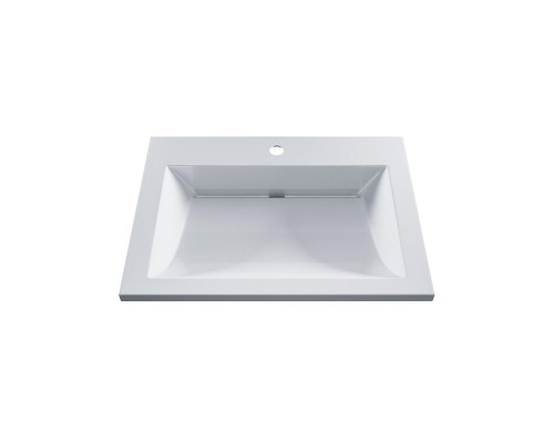 Раковина для ванной 60 см, Uperwood Infinity, белая глянцевая