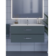 Тумба под раковину Uperwood Foster 100 см, серый графит