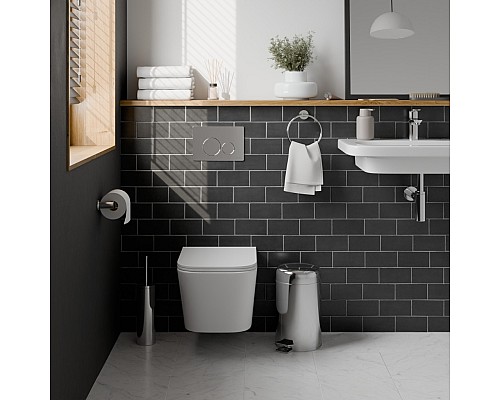 Клавиша смыва Iberica Blanca Inox-O 246x165, хром глянцевый, нержавеющая сталь Клавиша смыва Iberica Blanca Inox-O 246x165, хром глянцевый, нержавеющая сталь